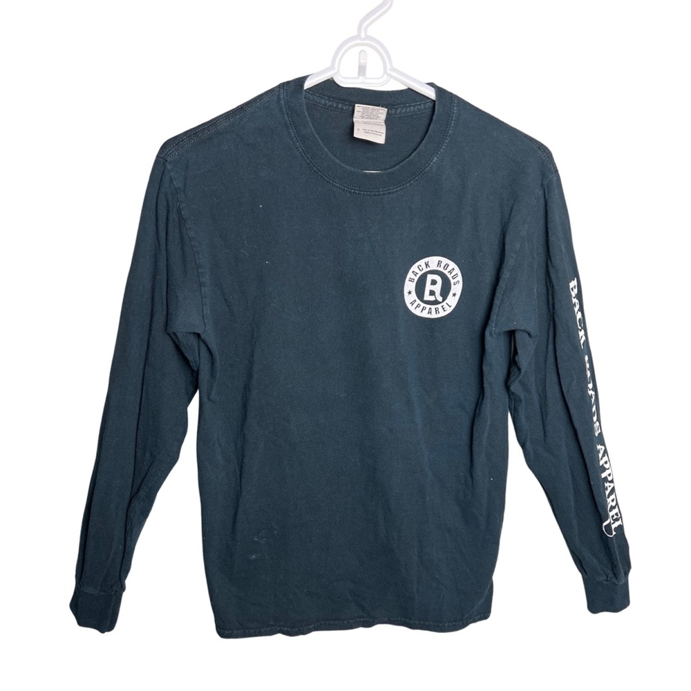 Back Roads Apparel | Long Sleeve Black Tee Size S